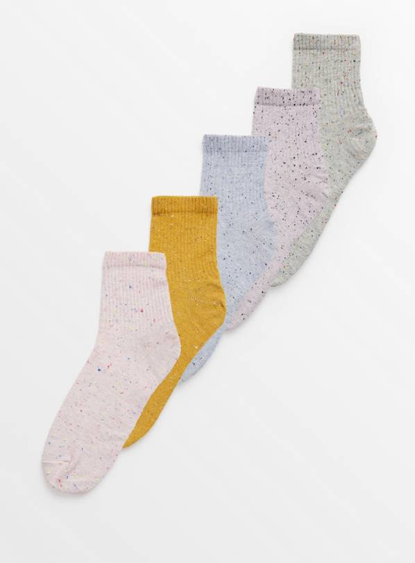 Cropped Ankle Socks 5 Pack 4-8