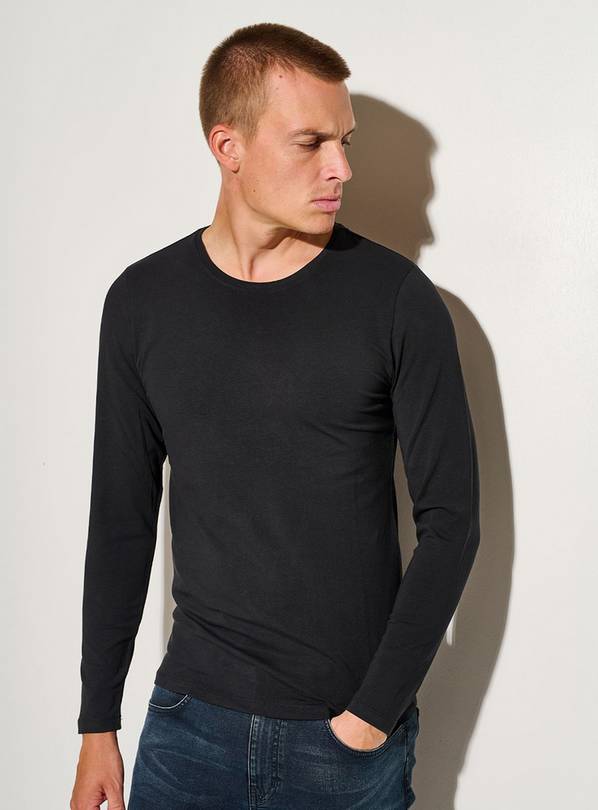 CASUAL FRIDAY CFTHEO Black Long Sleeve T-Shirt M