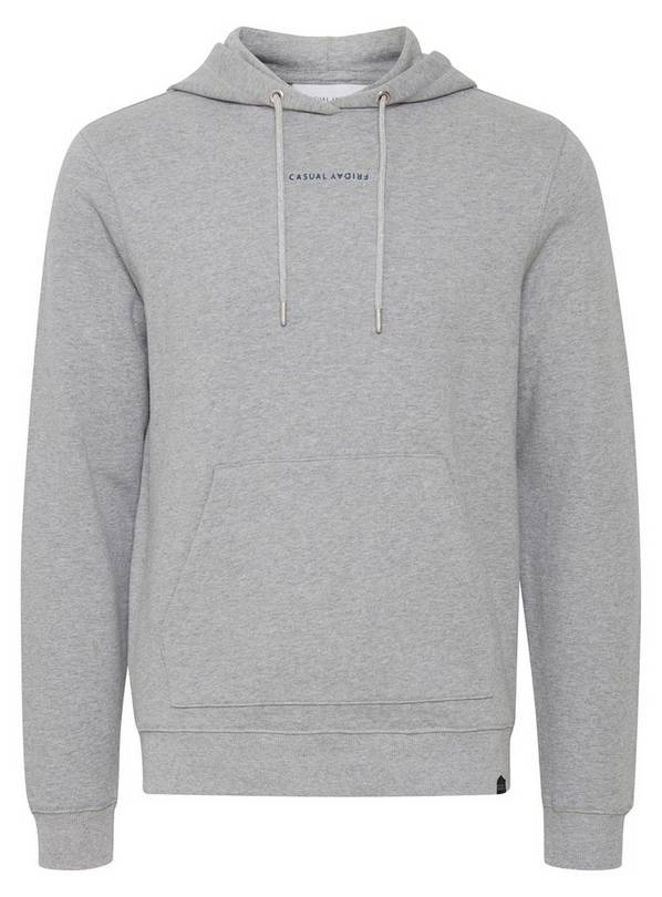 CASUAL FRIDAY Grey Hooded Sweat L