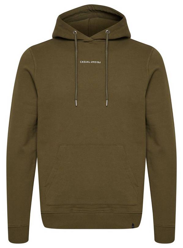 CASUAL FRIDAY Olive Hooded Sweat S