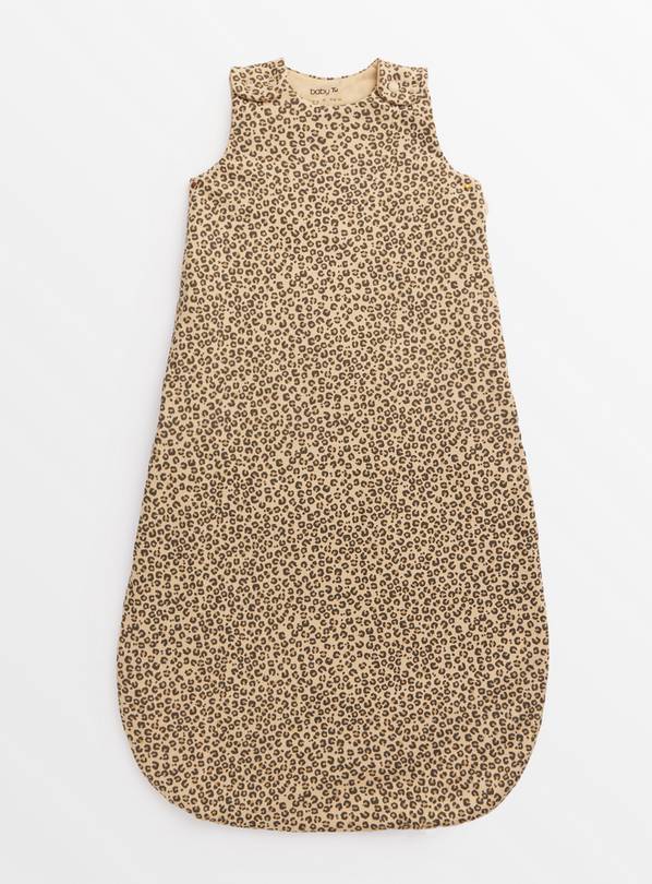 Brown Leopard Print 1.5 Tog Sleeping Bag 0-6 Months