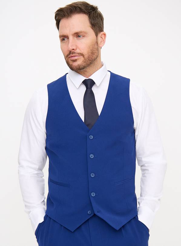 Blue Tailored Waistcoat S