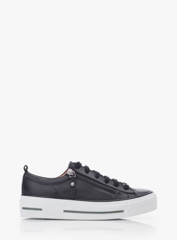 MODA IN PELLE Filician Black Leather Trainer 4