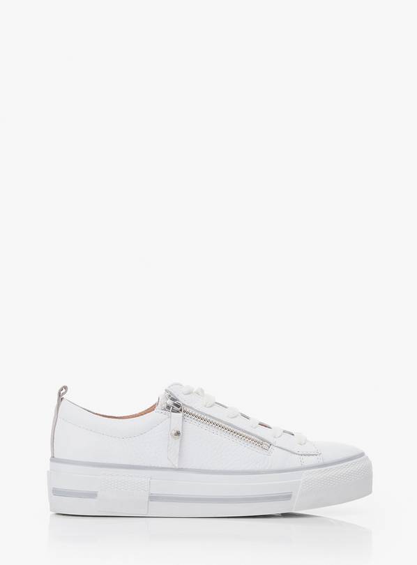 MODA IN PELLE Filician White Leather Trainer 7