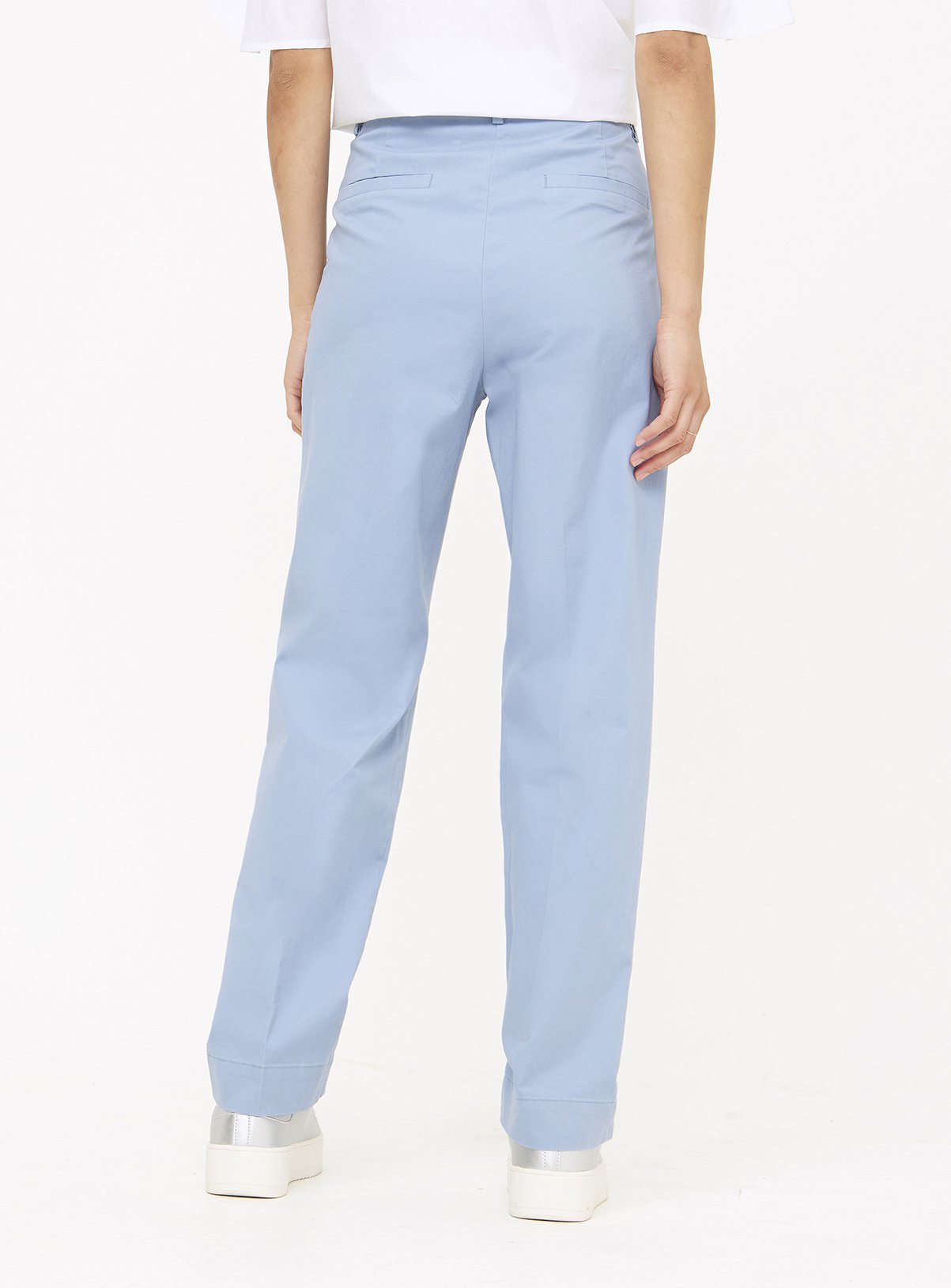 Blue Straight Leg Chino Trousers  20R - Image 4 thumbnail