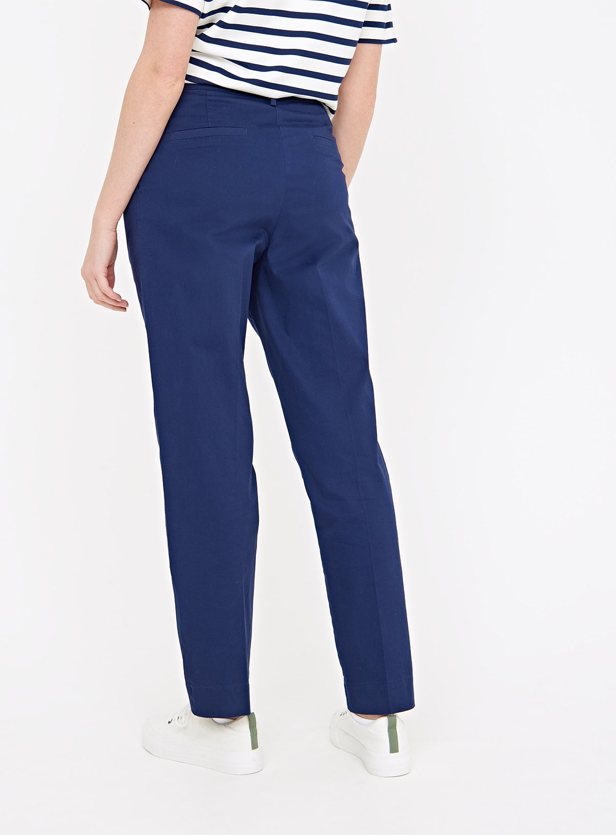 Navy Straight Leg Chino Trousers  16S - Image 4 thumbnail