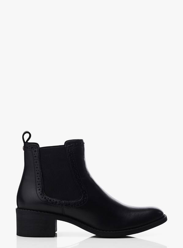 MODA IN PELLE Millia Black Leather Boot 8