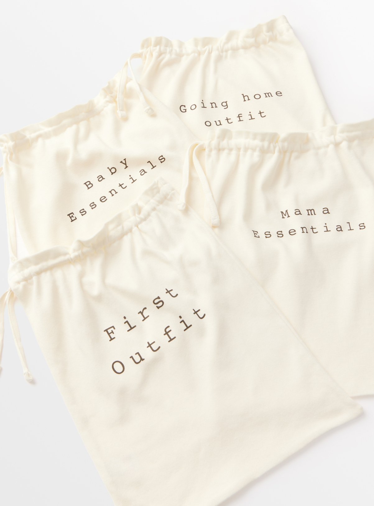 Cream Cream Baby Essentials Organiser Bags 4 Pack One Size - Tu by Sainsbury's
