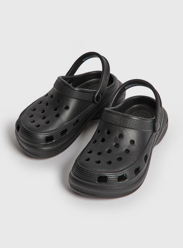 Buy Black Clogs With Ankle Strap 1 2 Sandals and flip flops Tu