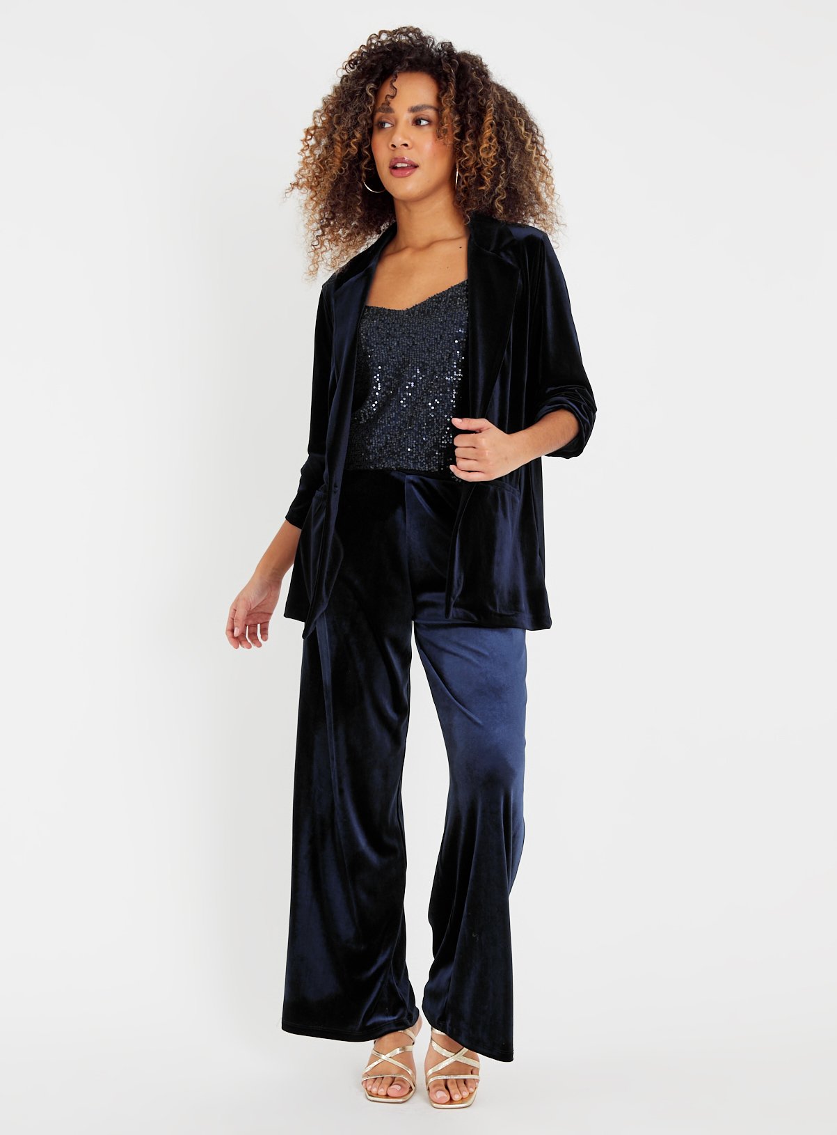 Navy Velvet Blazer 16 - Image 2 thumbnail