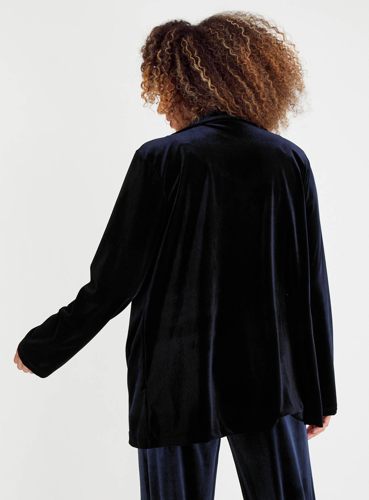 Navy Velvet Blazer 16 - Image 4