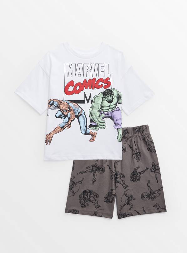 Marvel Comics Graphic Short Sleeve Pyjamas 4-5 years