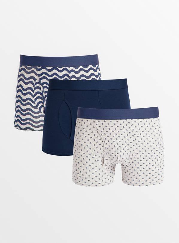 Buy Geometric Swirl Trunks 3 Pack M | Underwear | Tu