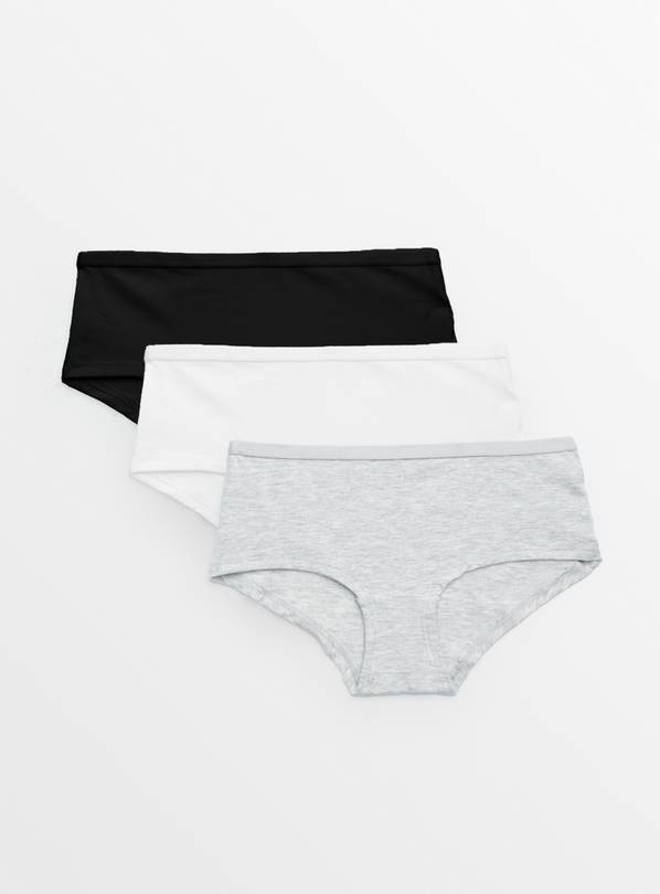 Plain Short-Style Briefs 3 Pack 8-9 years