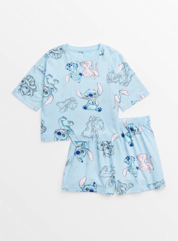 Disney Stitch Blue Short Sleeve Pyjamas 4-5 years