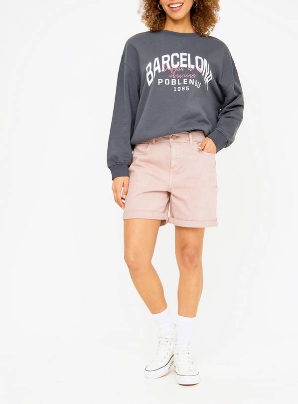 Pink Boyfriend Shorts 12