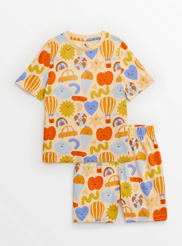 Buy Rainbow Earth Print Shortie Pyjamas 7-8 years | Pyjamas | Argos