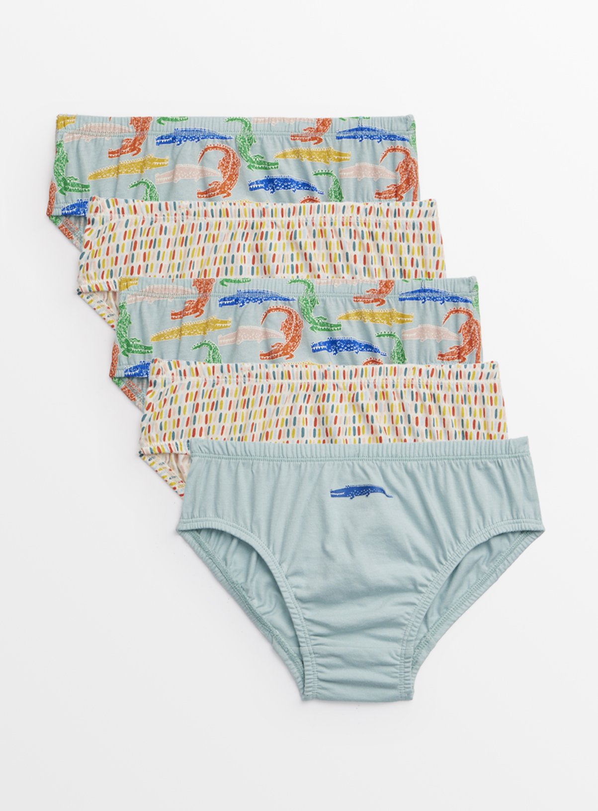 Tu X Scion Crocodile Briefs 5 Pack 5-6 years