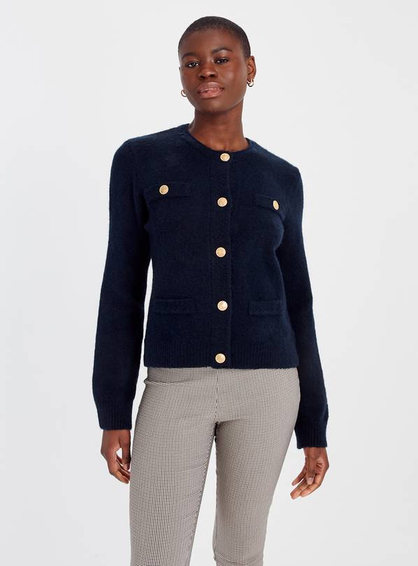 Navy cardigan women's clothing new arrivals