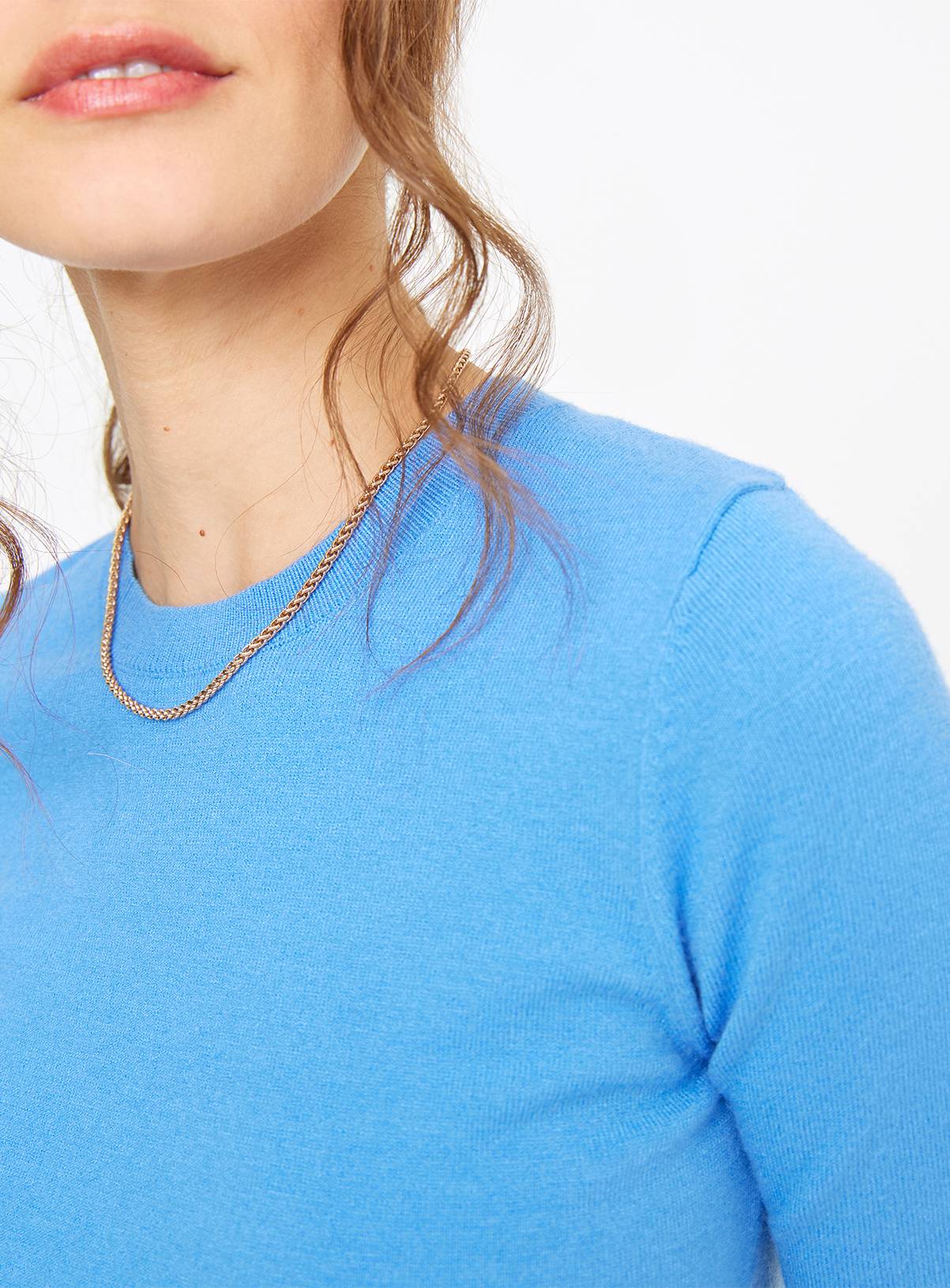 Blue Soft Touch Short Sleeve Jumper 22 - Image 3