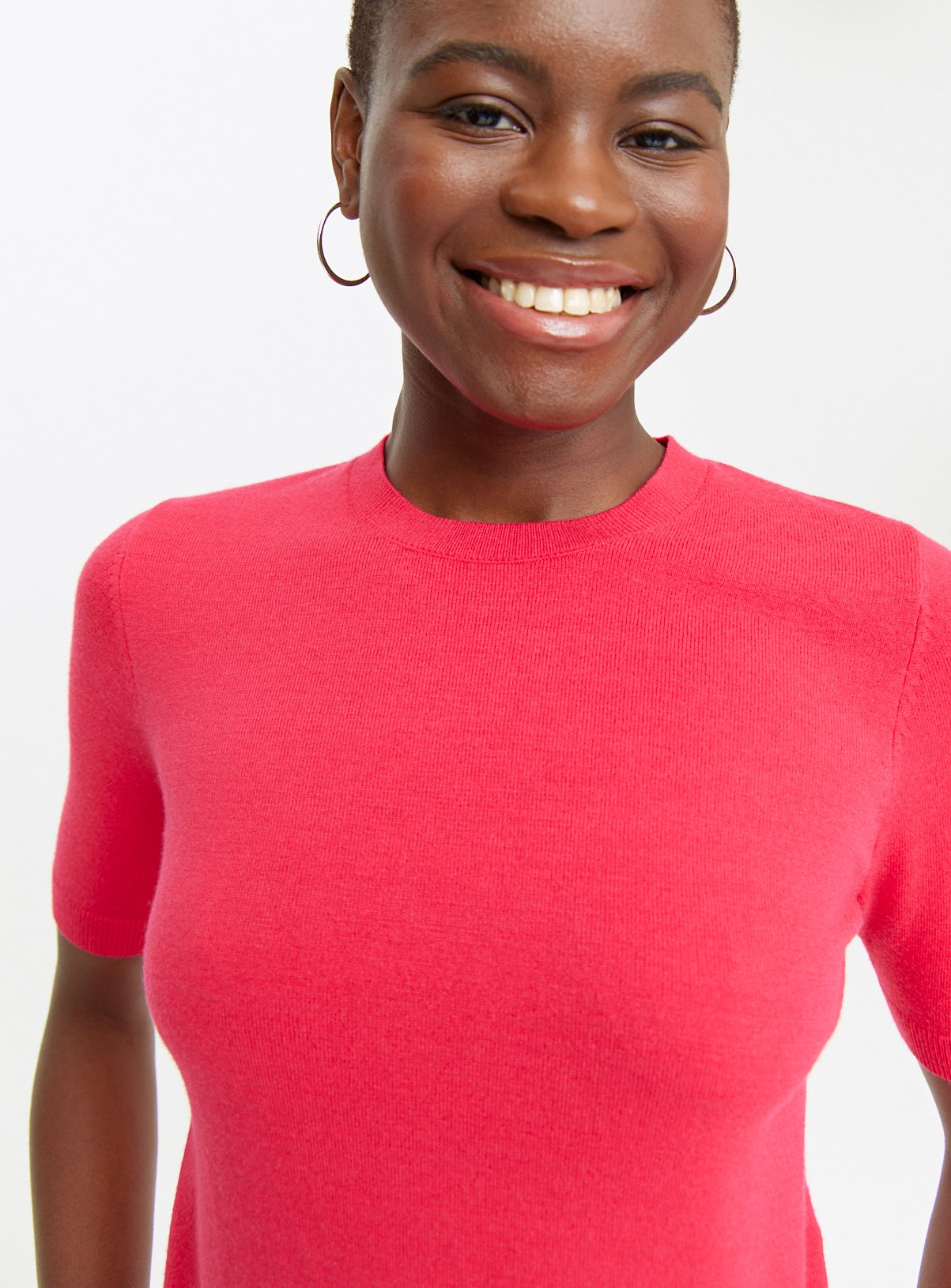 Pink Soft Touch Short Sleeve Jumper 24 - Image 3 thumbnail