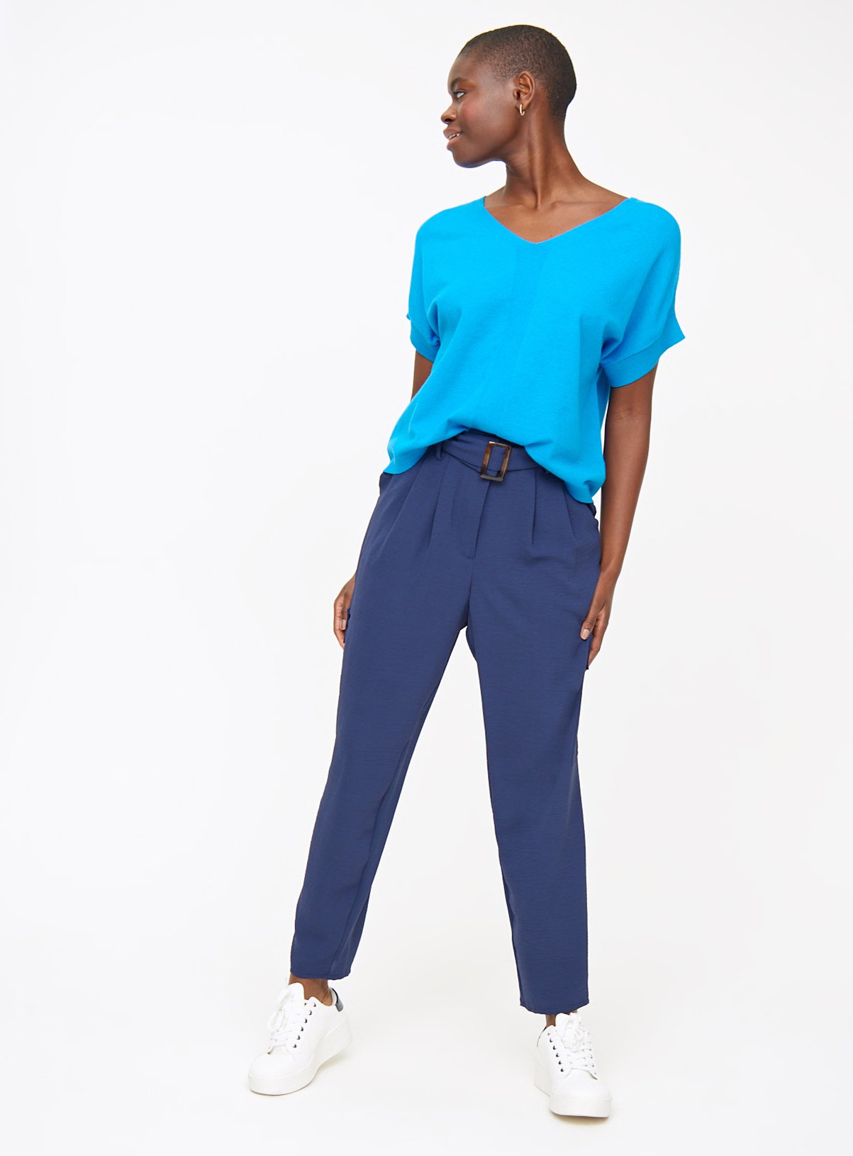 Blue Soft Touch V Neck T-Shirt 24 - Image 2 thumbnail