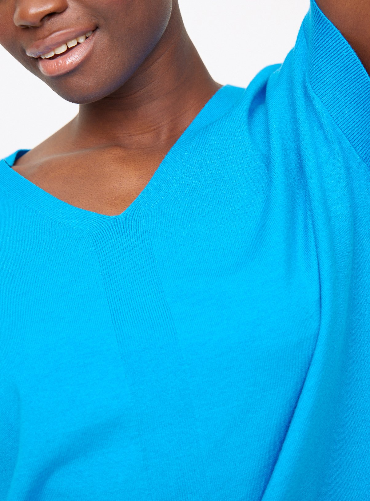 Blue Soft Touch V Neck T-Shirt 24 - Image 3 thumbnail