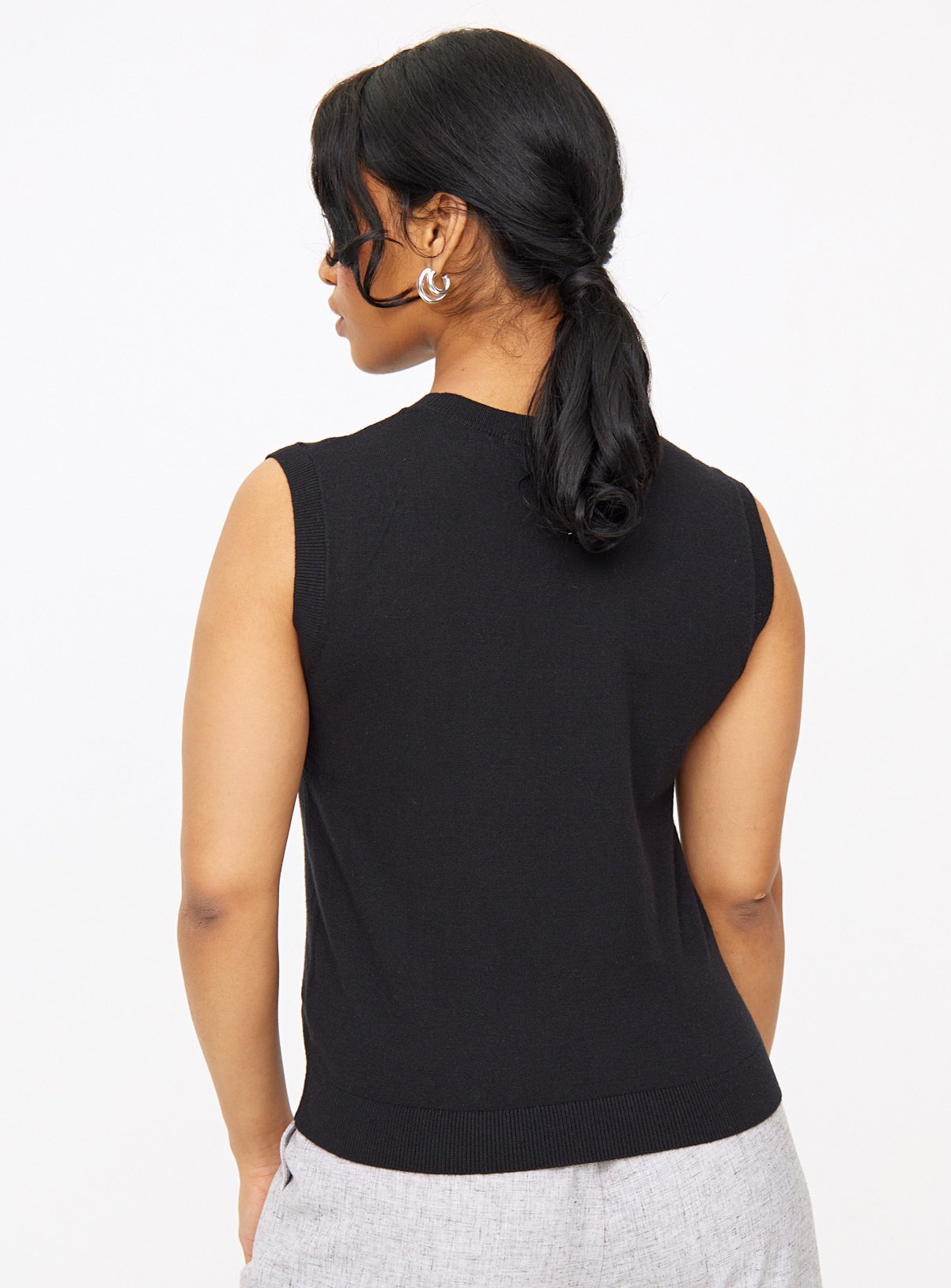 Black Soft Touch Tank Top  10 - Image 4 thumbnail