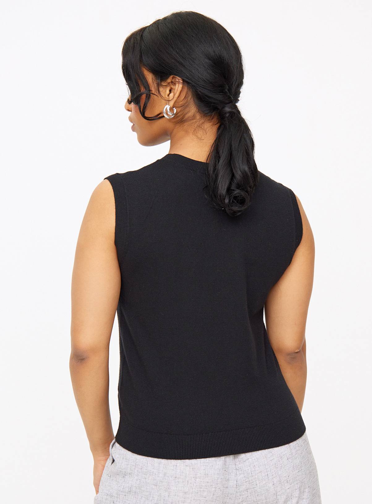 Black Soft Touch Tank Top  10 - Image 4