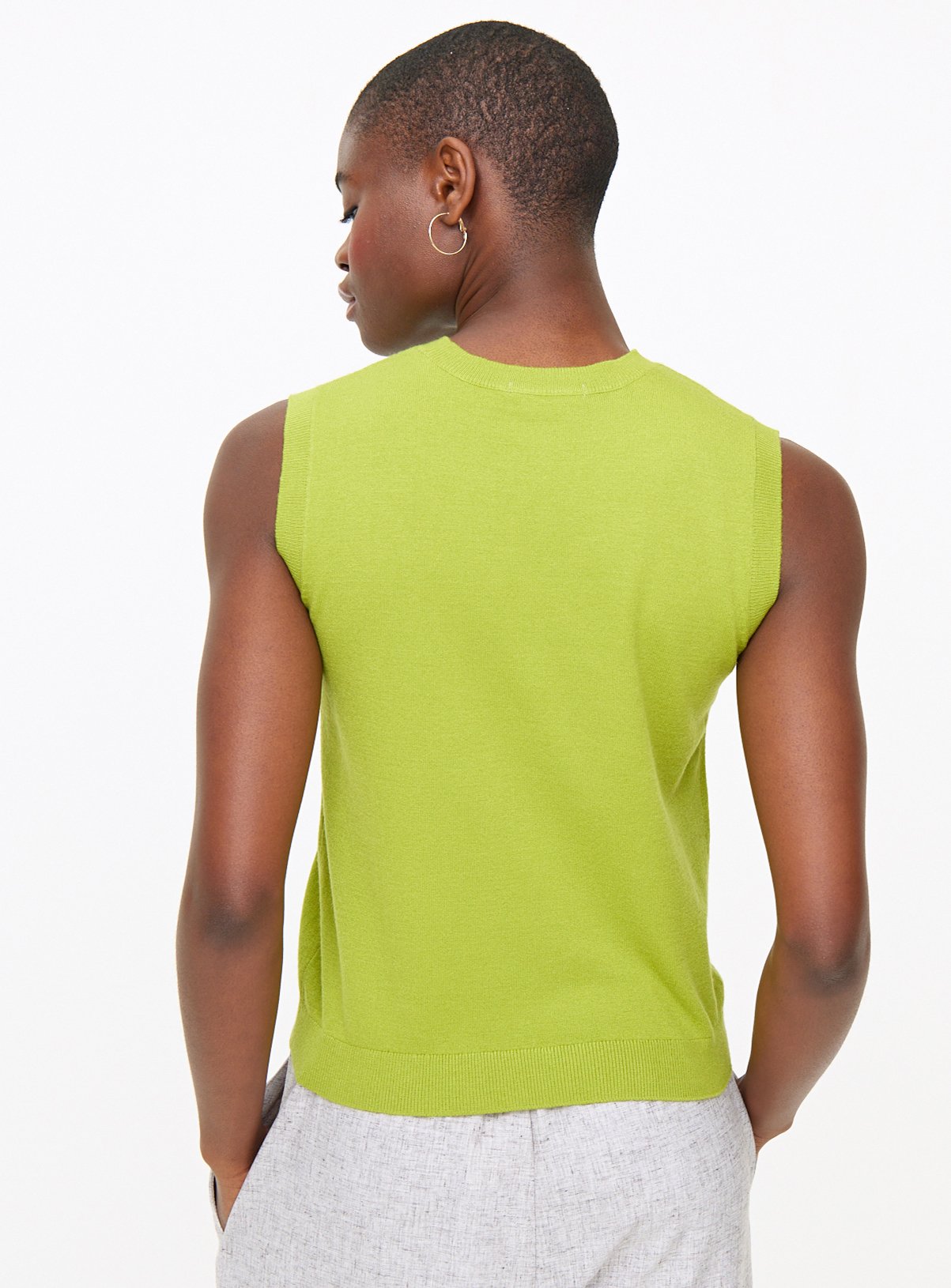 Lime Green Soft Touch Tank Top 16 - Image 4 thumbnail