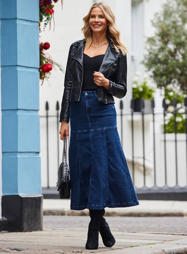 Sainsburys cheap denim skirt