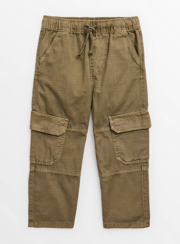 Khaki Cargo Trousers 1-2 years