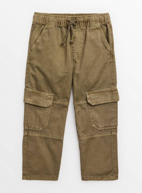 Khaki Cargo Trousers 4-5 years