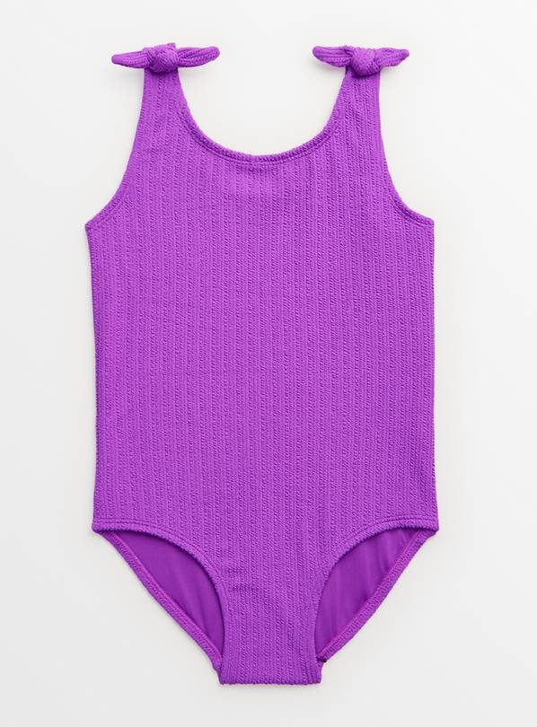 Purple Textured Swimsuit 3 years
