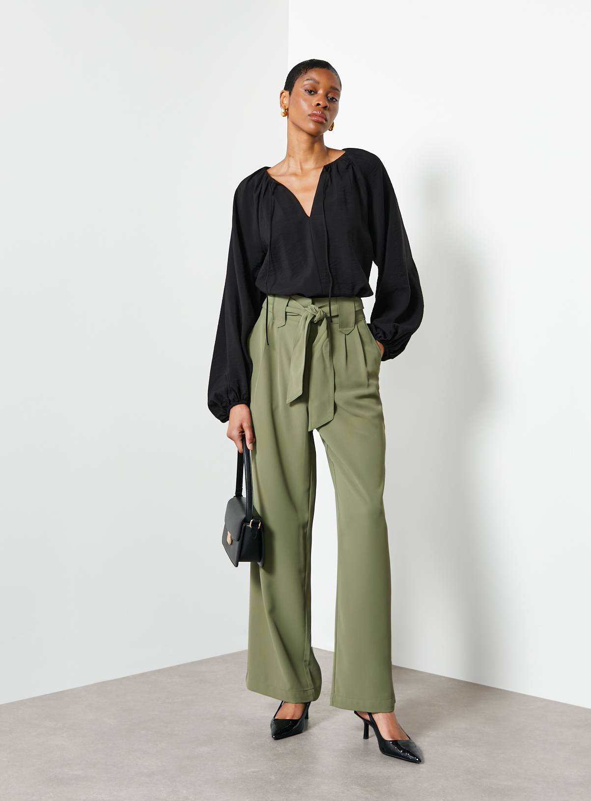 For All the Love Tie Neck Volume Blouse 10 - Image 2