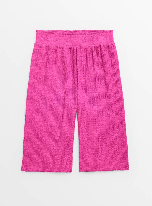 Hot Pink Textured Culottes 5 years