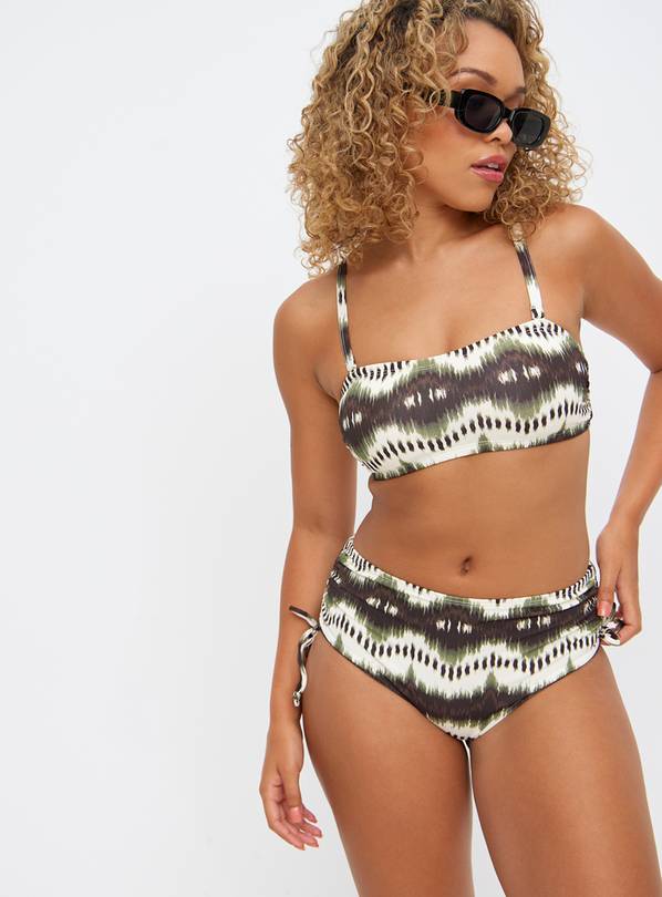 Tribal high waisted bikini sales