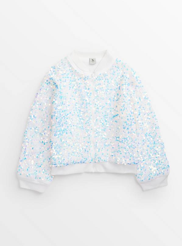 Iridescent Sequin Bomber Jacket 9 years