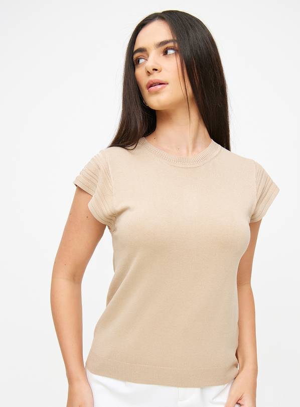 Stone Fine Knit Angel Sleeve Top 20