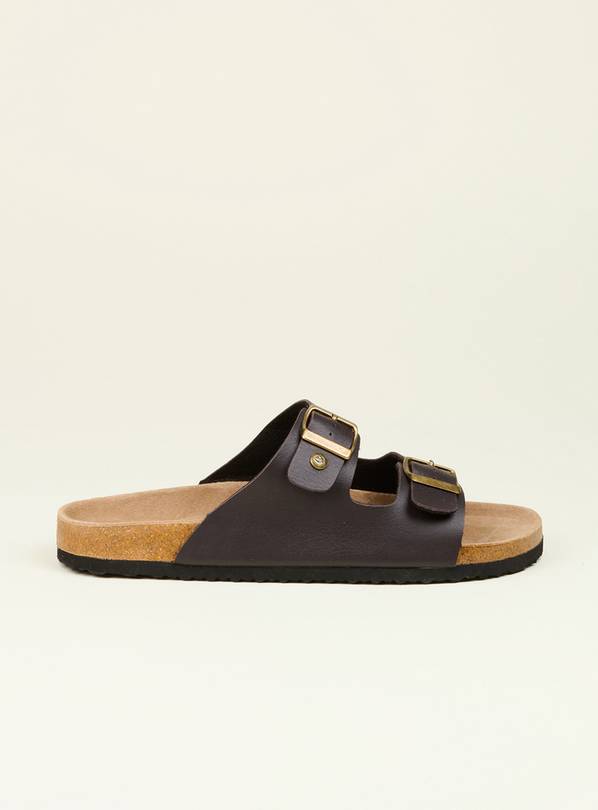 BRAKEBURN Brown Two Strap Sandal 11