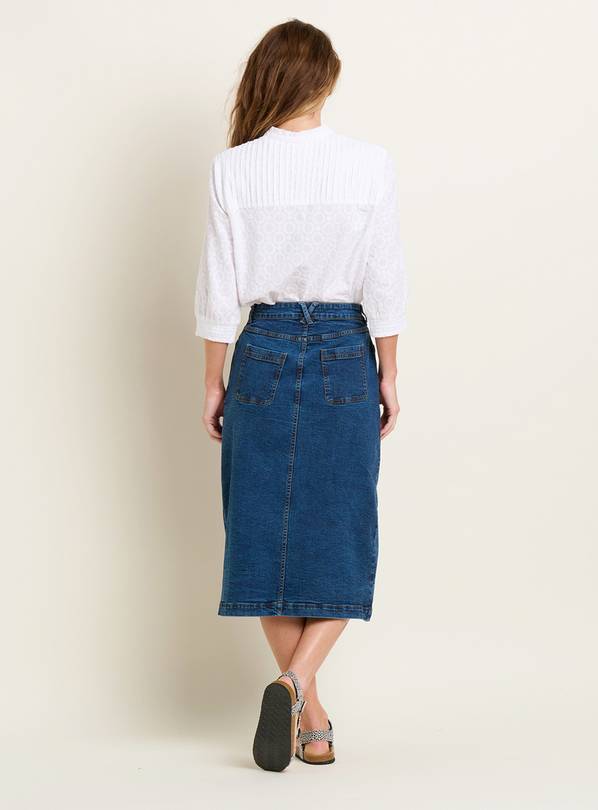 Hatty button clearance front pencil skirt