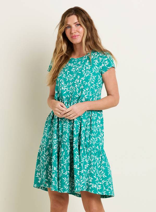 BRAKEBURN Bamboo Leaves Tiered Dress 18