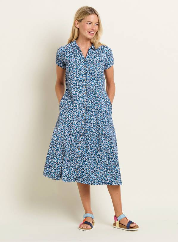 BRAKEBURN Brushed Camo Shirt Dress 14