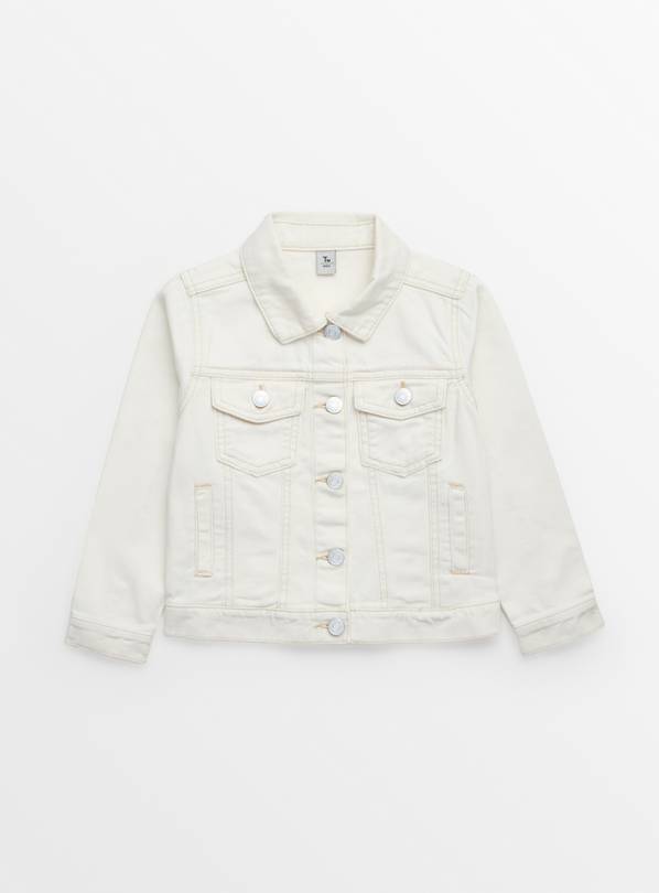 Buy White Denim Jacket 5 6 years Coats and jackets Tu