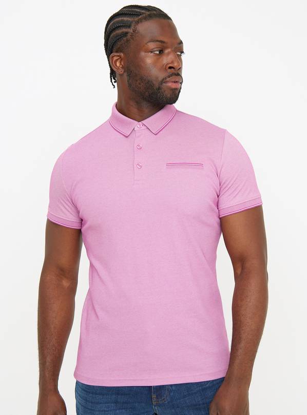 Purple Two Tone Polo Shirt XL