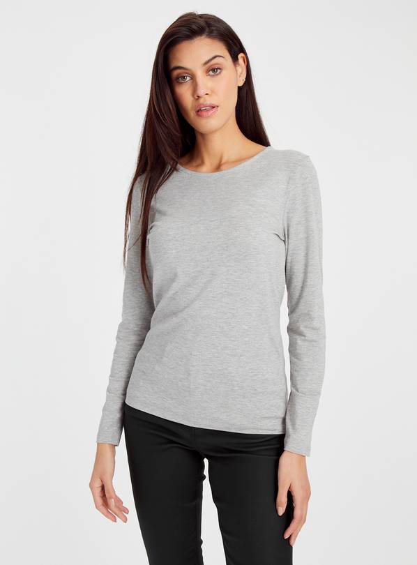 Modal Grey Long Sleeve Top  10