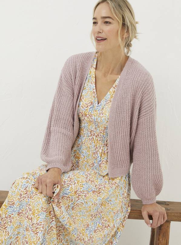 FATFACE Anna Cardigan Pink 18