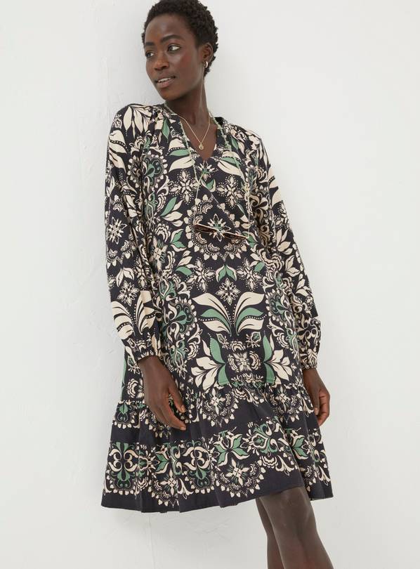 FATFACE Amy Mosaic Leaf Tunic Dress 10