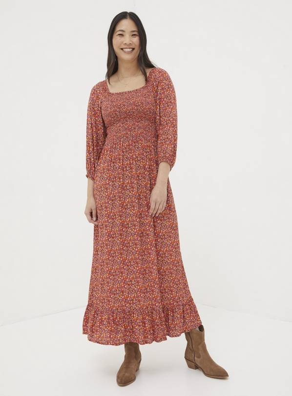 FATFACE Adele Gradient Floral Midi Dress 14