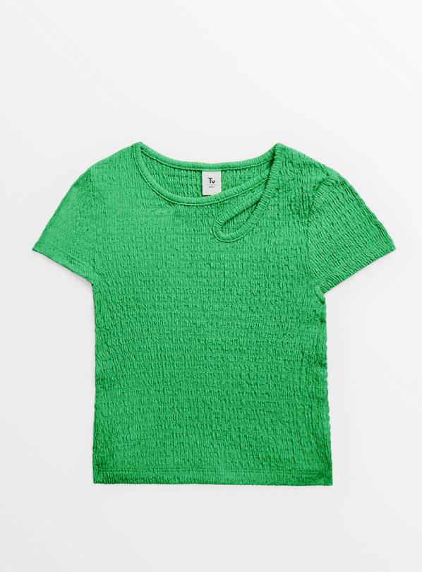 Green Crinkle Cut Out Top 5 years